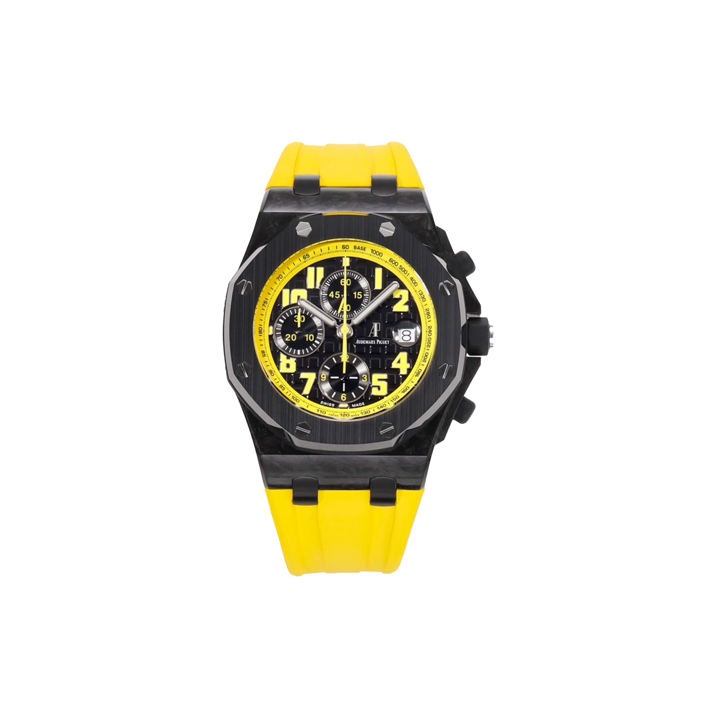 audemars P*g*et royal oak offshore carbon ''bumblebee'' 26176fo.oo.d101cr.02